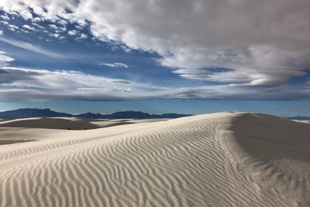 dunas de areia branca